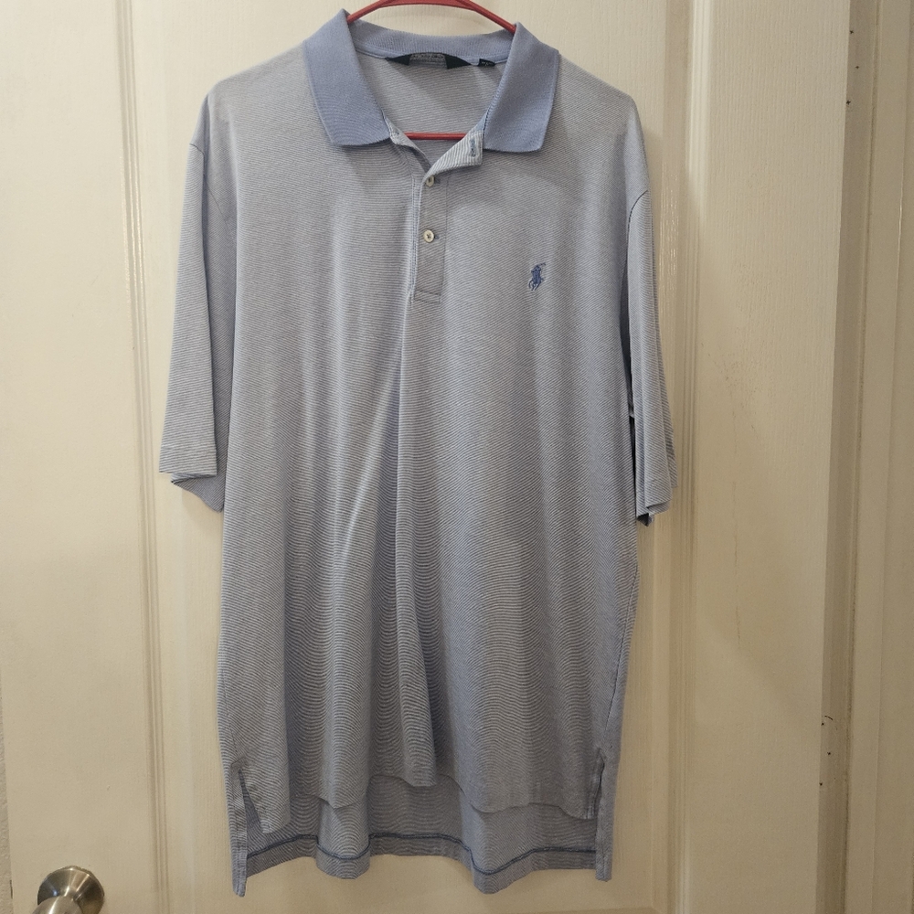 POLO GOLF RALPH LAUREN men's size L Large polo shirt  logos Bent Tree course